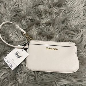Authentic Calvin Klein Saffiano Wristlet